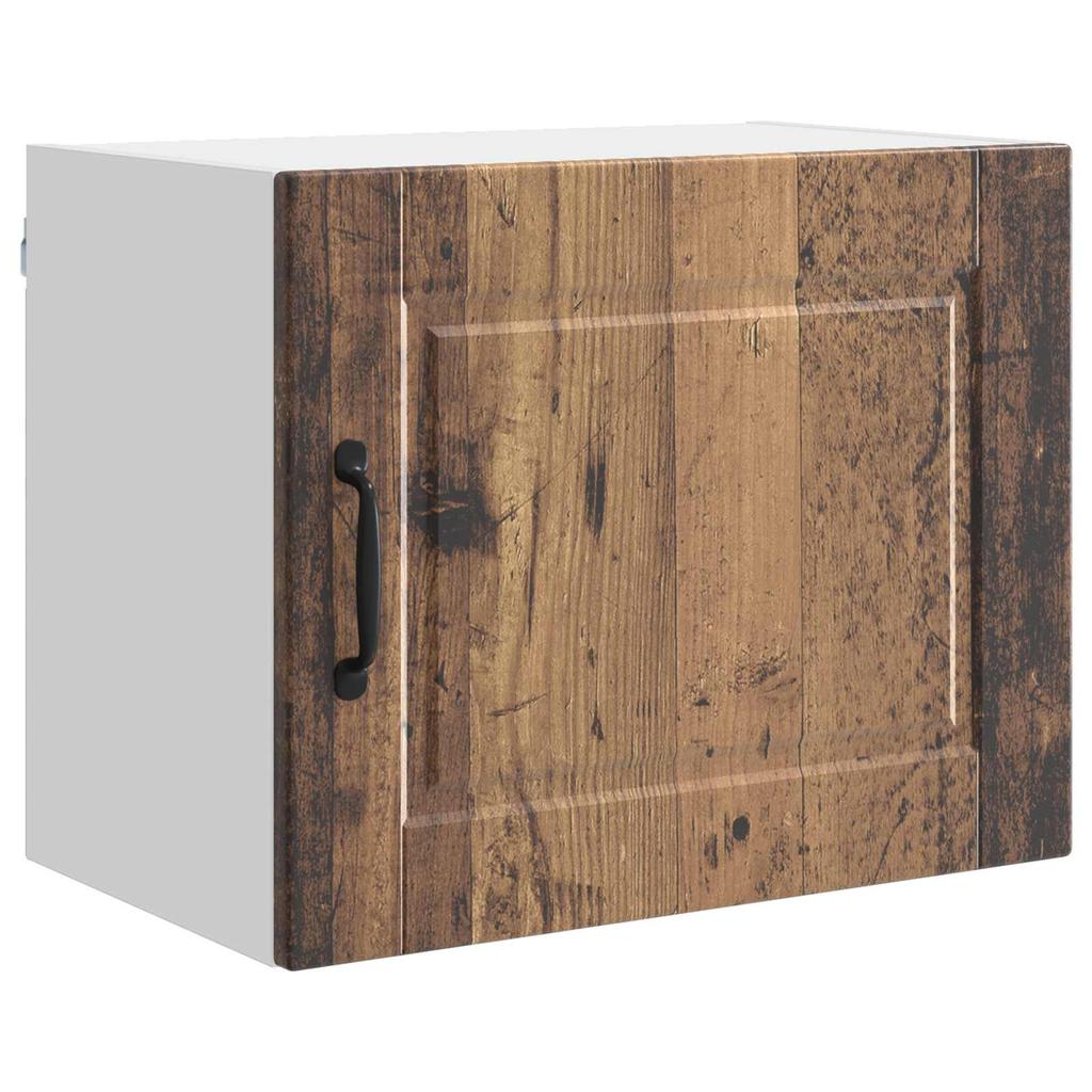 Wall Mounted Cabinet PORTO Reclaimed Wood Style 50 X 31 X 40 Cm Engineered Wood