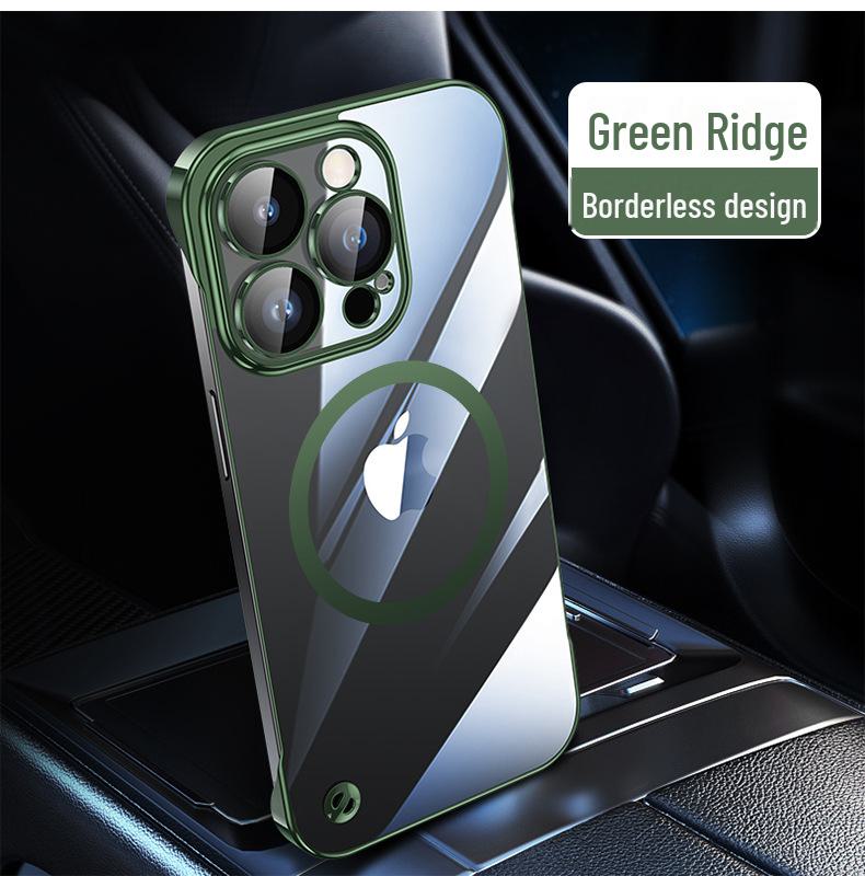 

Чехол Apple 14 ProMax без полей с гальваническим покрытием для iPhone 13 с беспроводной магнитной функцией Magsafe. 14 promax