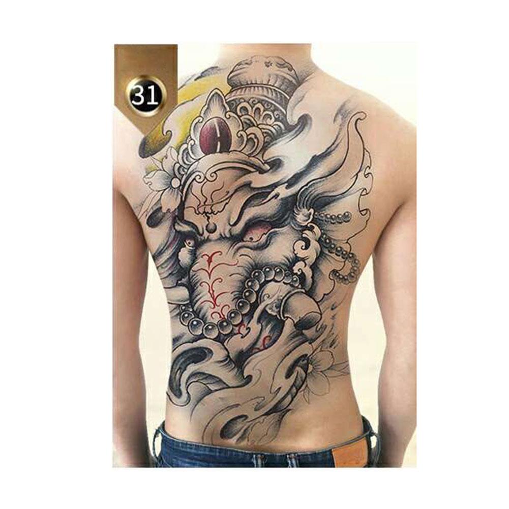 Große Temporäre Tattoos Für Rücken & Brust – Wasserfest, Cool Für Männer & Frauen