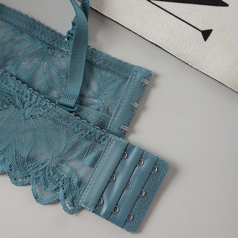 Sexy Lace Underwire Push-up Bra - Breathable Thin Cup Lingerie for Women