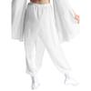 Girls Classical Dance Pants Split Chiffon Overlay Design Practice Wear Stage Performance Bottoms