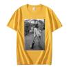 Bob Marley Black White Guitar Novelty T Shirt Summer Men Women Vintage Hip Hop Oversized Short Sleeve T-shirts Gothic Streetwear 7