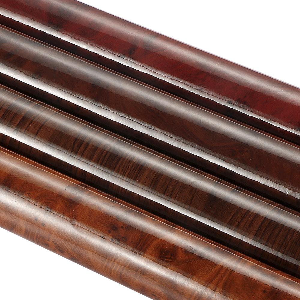 10/30*100cm Glossy Wood Grain Vinyl Film PVC Car Internal Decoration Sticker Wrap Waterproof Grain Textured Decal Accessories