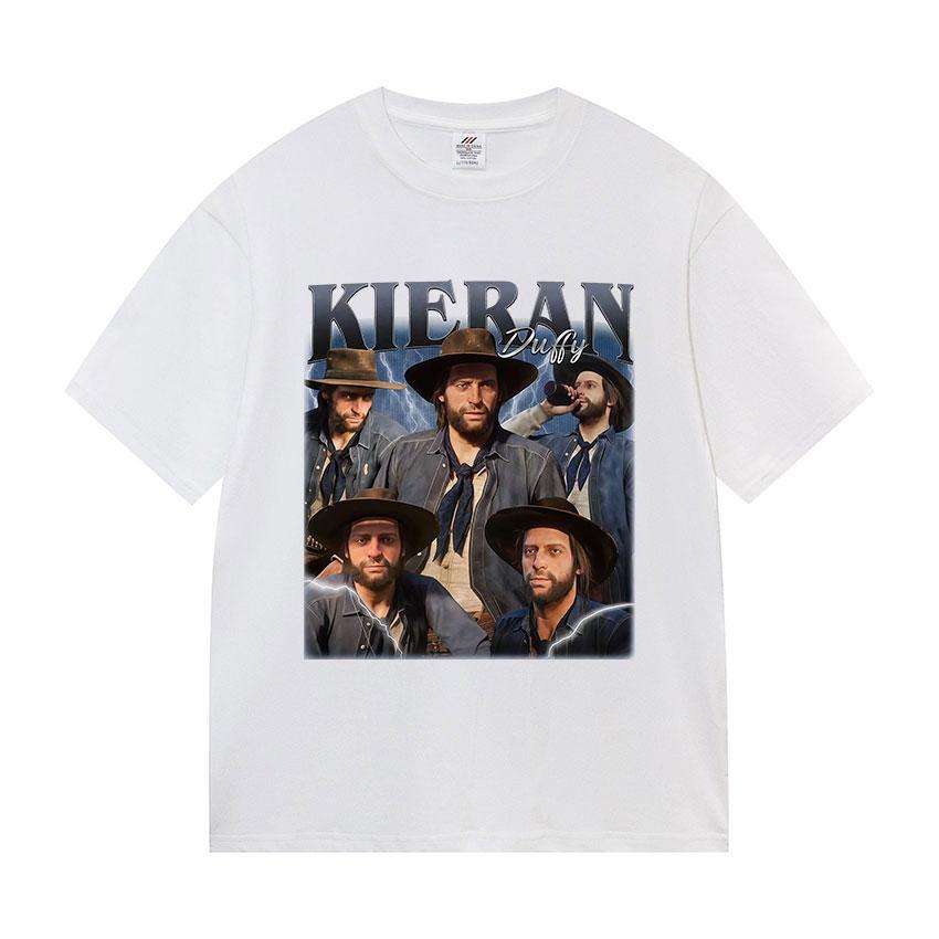 Limited Kieran Duffy Graphic T Shirt Mens Fashion Gothic Short Sleeve Man Women Vintage  Cotton Tshirt Streetwear Summer