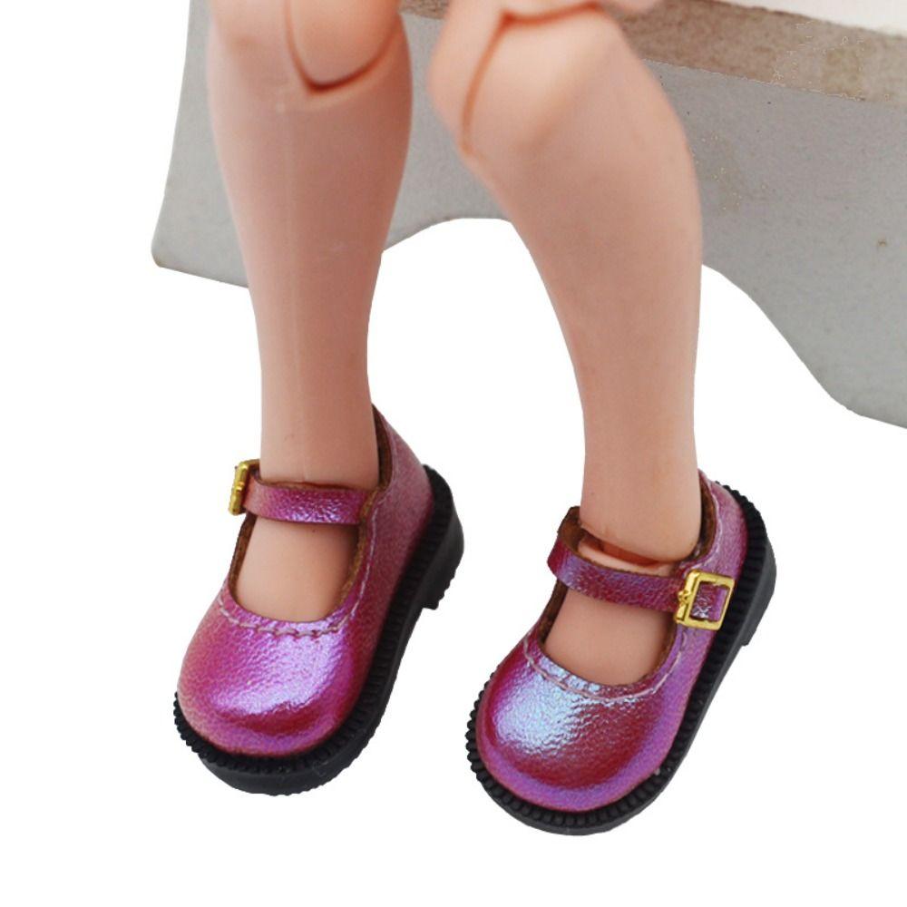 PU Leather Doll PU Leather Shoes Shoes Doll Leather Boots 10cm Cotton Doll Shoes  Clay Dolls