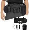 Multifunctional Waist Belt Soft Sturdy Waistband for Outdoor Hiking Training Black