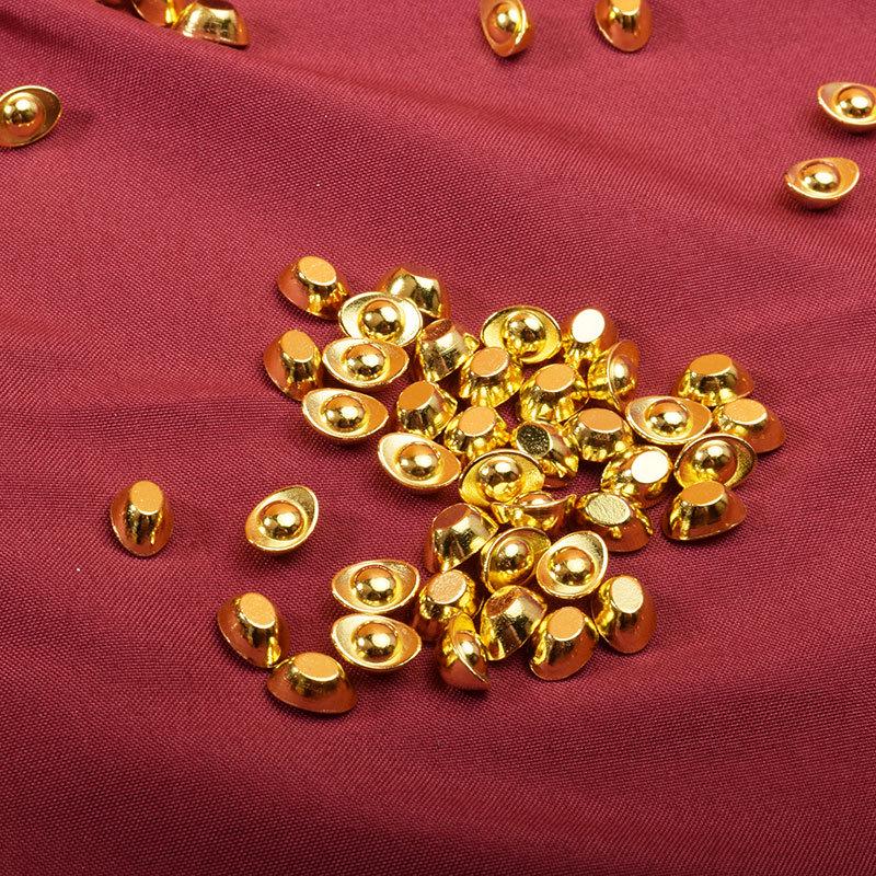 Mini Gold Ingot Ornament for Wealth and Home Decoration