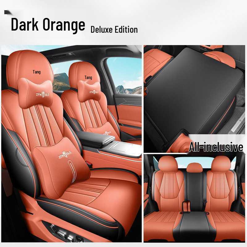 BYD Tang L Full Coverage DMI/EV Seat Covers - Breathable Perforated Cushions for All Seasons