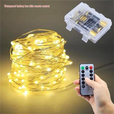USB Copper Wire LED Lights with Remote - Starry Sky Atmosphere for Christmas, Gifts, and Decoration