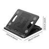 Laptop Stand Lightweight Nonslip Folded Ventilated Cooling Shelf Adjustable 8 Positions for Desk Study Living Room Home Bedroom