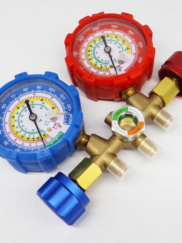 R22 R12 R502 R-134a Automobile Air Conditioner Refrigerant Pressure Display Fluoride Refrigeration Automobile Repair Tool