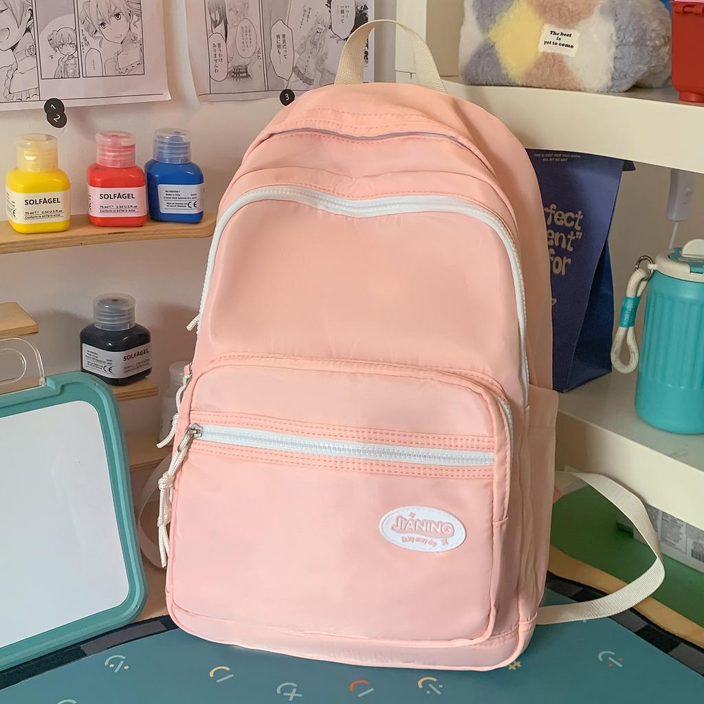 Schoolbag1011 Xiulong Japanese Small Fresh Casual Junior High School Student Schoolbag Simple Versatile Backpack Ins Lightweight Backpack