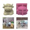 Silicone Flower Vase Mold Calf Shape Flexible Ornament Molds Silicone Flowerpot Mold Suitable for Making Flowerpot Vase