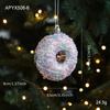 Snowflake Christmas Tree Ornament PVC 3D Pink Pendant DIY Lollipop Ornaments  Holiday Decor