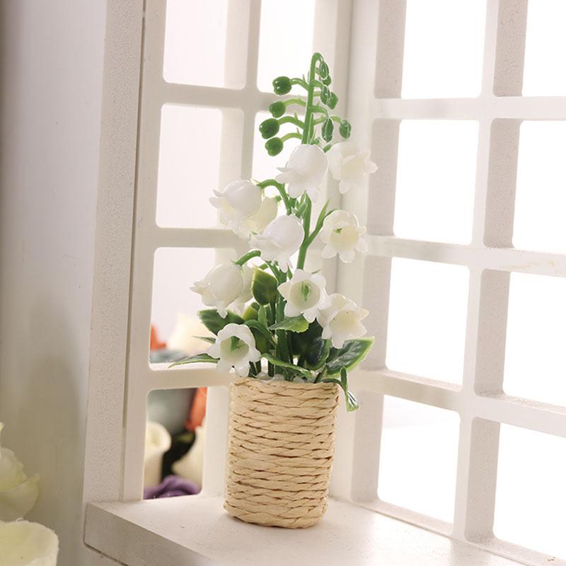 

1:12 Кукольный домик Миниатюрная Симуляция Гиацинт Комнатное Растение Модель Аксессуары для DIY