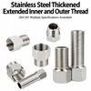 Hex Head Stainless Steel Coupling Female To Male Coupler  for Water Gas Oil Pipe