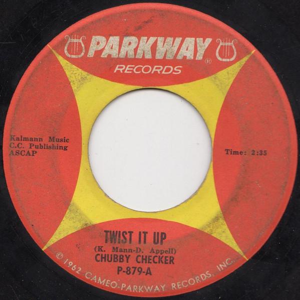 

7inch Record CHUBBY CHECKER - Twist It Up / Surf Party P879 Parkway 1963 US Rock Used
