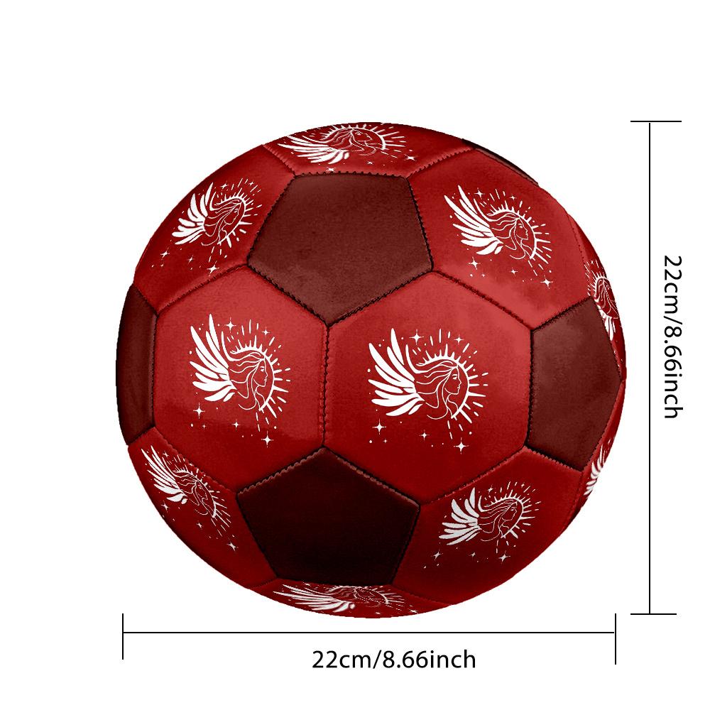 1PC Angel Wings Sparkle Soccer Ball Size 5 Football Machine Sewn Indoor/Outdoor Universal Football S35