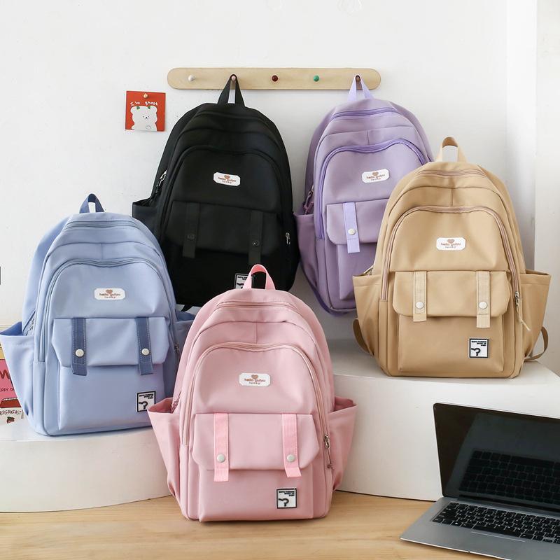 Nuovo Stile Semplice Semplice Leggero Grande Capacità Zaino in Quattro Pezzi Zaino Trendy di Alto Valore