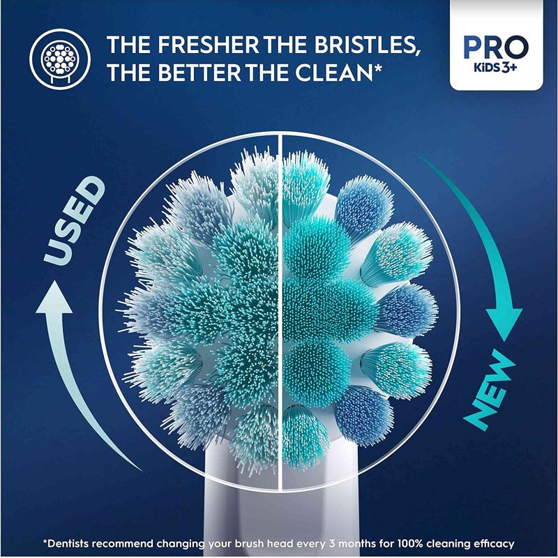 Oral B D103K Kids Electric Toothbrush Children Toothbrush 1 Handle 1 Replacement Brush Head