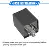 VekAuto Relay Electronic LED Flasher Relay Fix 5 Pin EP27 Turn Signal Flasher Universal Car Durable Plastic Black