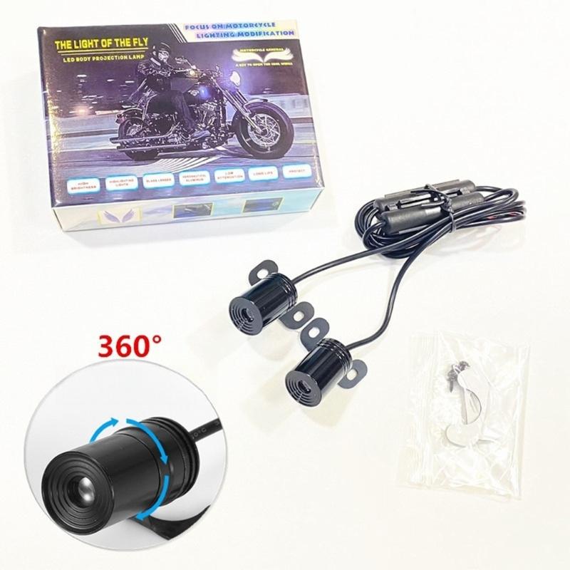 Motorrad LED Unterboden Projektionslicht 2 Stück Geeignet für auffällige und sichere Nachtfahrten Verbessert das Aussehen Ihres Motorrads