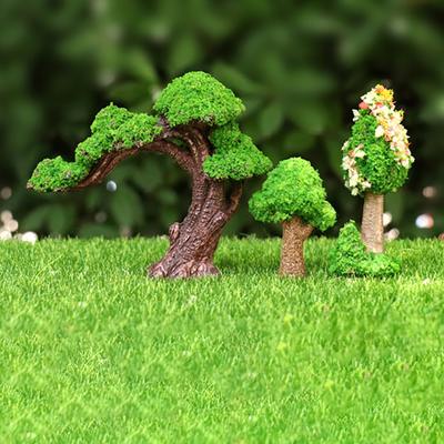 Model Trees Micro Landscape Ornaments Mini Artificial Trees for Moss Micro-Landscapes And Potted Plants Realistic Resin Craft Decorations for Home