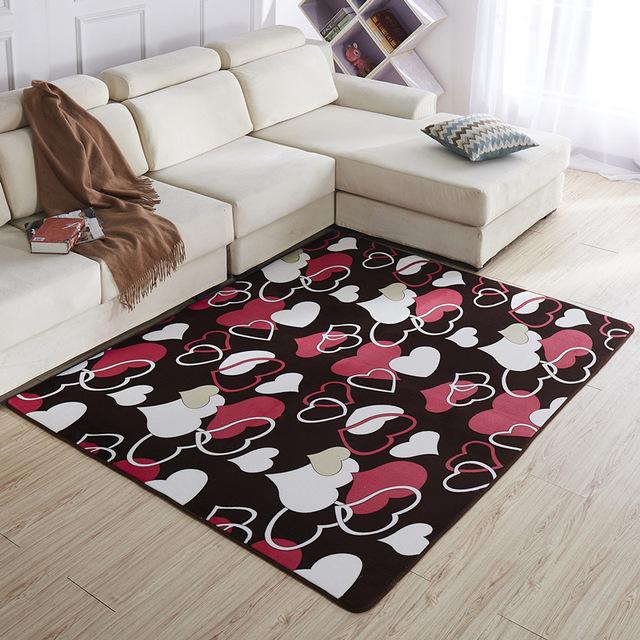 Soft Coral Carpet Solid Color Thickened Floor Mat Washable Children 'S Crawling Blanket Tatami Mat