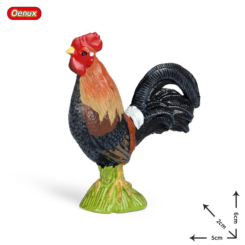 

Oenux Милые животные на ферме Курица Индейка Цыпленок Петух Фигурка Модель Фигурки Птица Миниатюрная Обучающая ПВХ Детская Игрушка