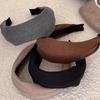 Vintage Solid Soft Cotton Hairband For Women Girls Sweet Hair Ornament Hoop Fashion Hair Accessories