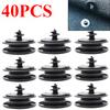 10Pcs Anti-Slip Car Mat Carpet Clips Plastic Black Car Mat Clips Holder Clamps Car Interior Accessories Car Floor Mat Retainers