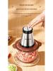 Electric Stainless Steel Meat Grinder for Minced Meat, Vegetables, Garlic, and Chili - Compact Kitchen Appliance