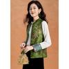 Kebeier New Chinese Style Retro Floral Vest for Women