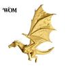 Fantasy Bookshelf Decor Double Dragon Bookends, Vintage Flying Decor, Stable Gothic Accessories Sculpture Book Stopper for Shelves, Gifts Lovers Home
