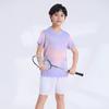 Custom Printed Quick-Dry Badminton Shirt Kids Unisex Sport Top Tennis Pickleball Training Competition Wear