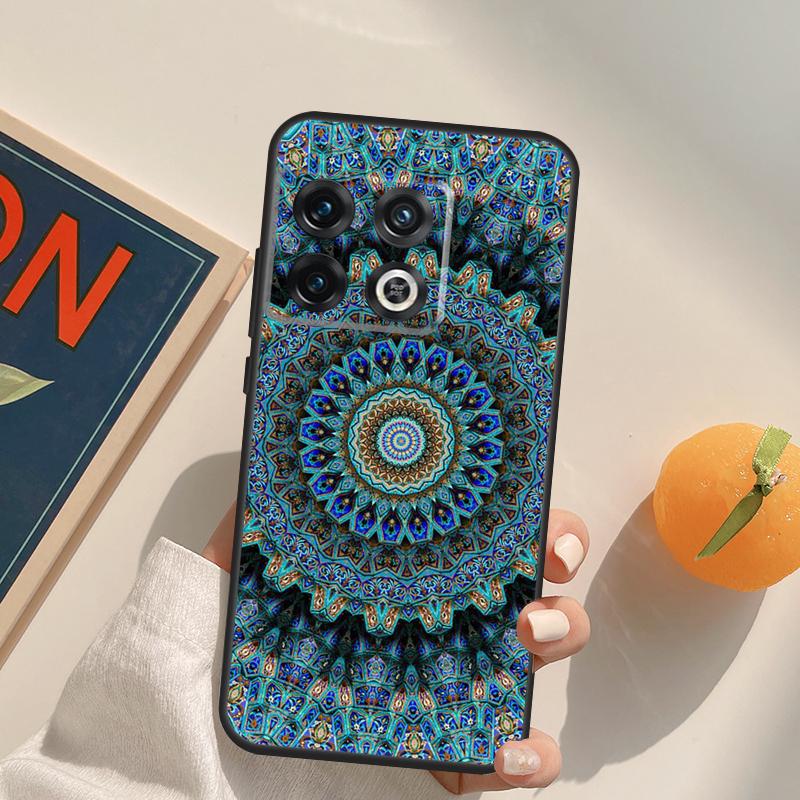 Floral Flower Mandala Design Case For OnePlus 13R 12R 10R 13T 10T 11 12 13 15 OnePlus Nord 5 CE 2 3 4 Lite N20 N30 Cover