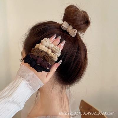[Set van 86 stuks] herfst en winter haaraccessoires schattig verbreed en verdikt hoge elastische hoge paardenstaart elastiekje duurzame haarring
