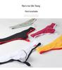 Men's Low-Rise Mesh Thongs - Breathable Nylon Lingerie