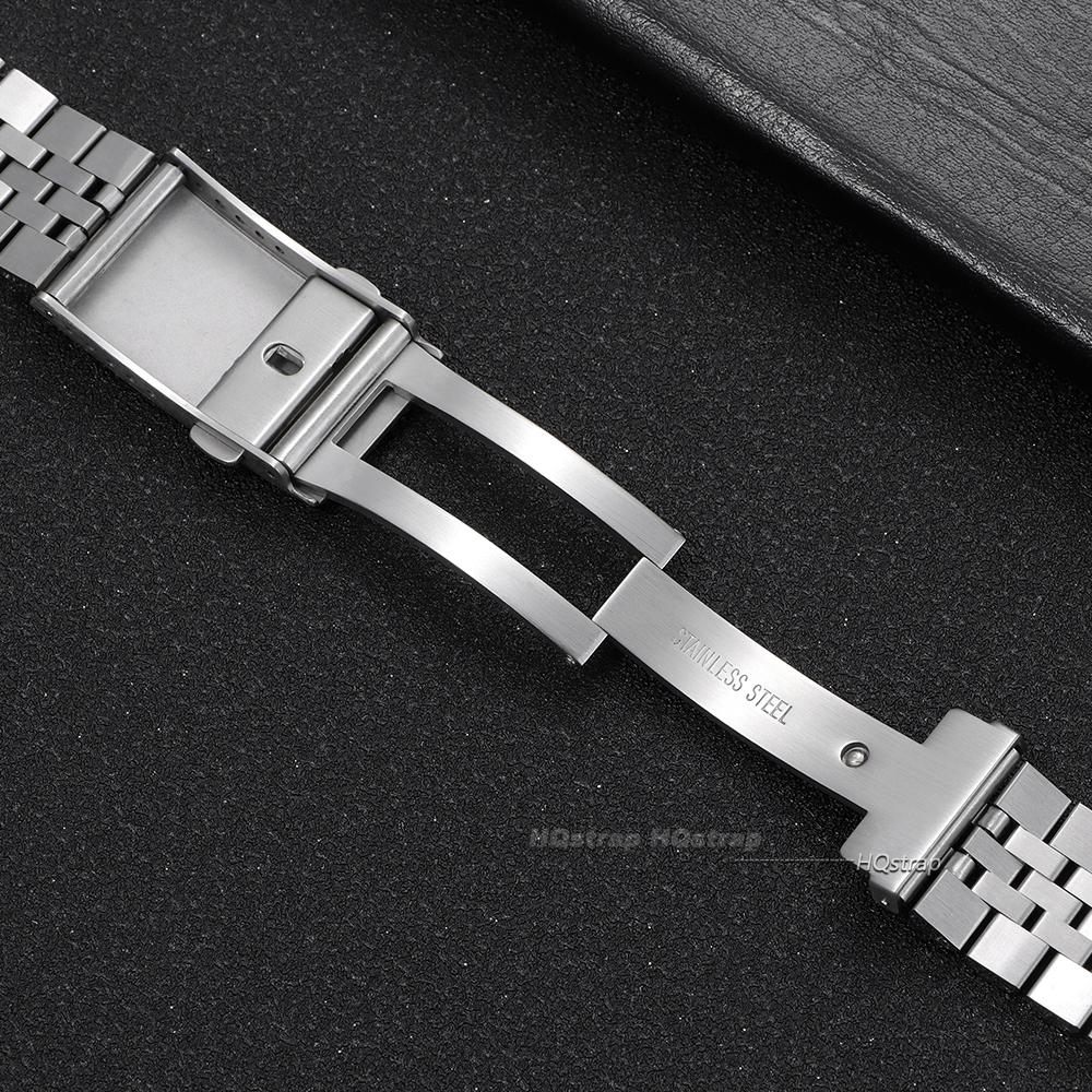 Massive Edelstahl-Uhrenschließe Faltschließe 18mm 20mm 22mm Herren Damen Uhrenschließe Universelles Ersatz-Uhrenarmband Zubehör