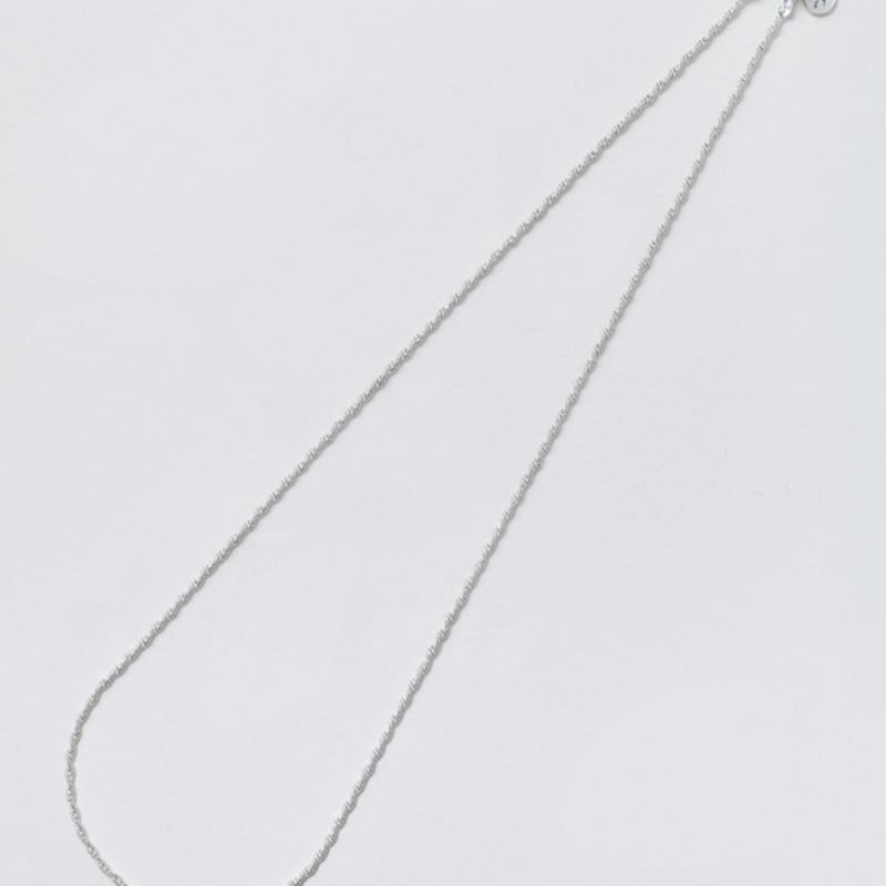 Another Layer Thin Rope Necklace (Silver925)(2color)
