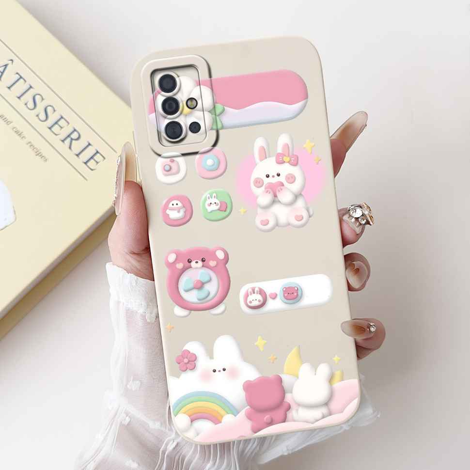 Für Samsung Galaxy A51 4G 6,5" Hülle SM-A515F Modisches Bemaltes Weiches Silikon TPU Cover Für Samsung A 51 SM-A515FN SM-A515X Bumper