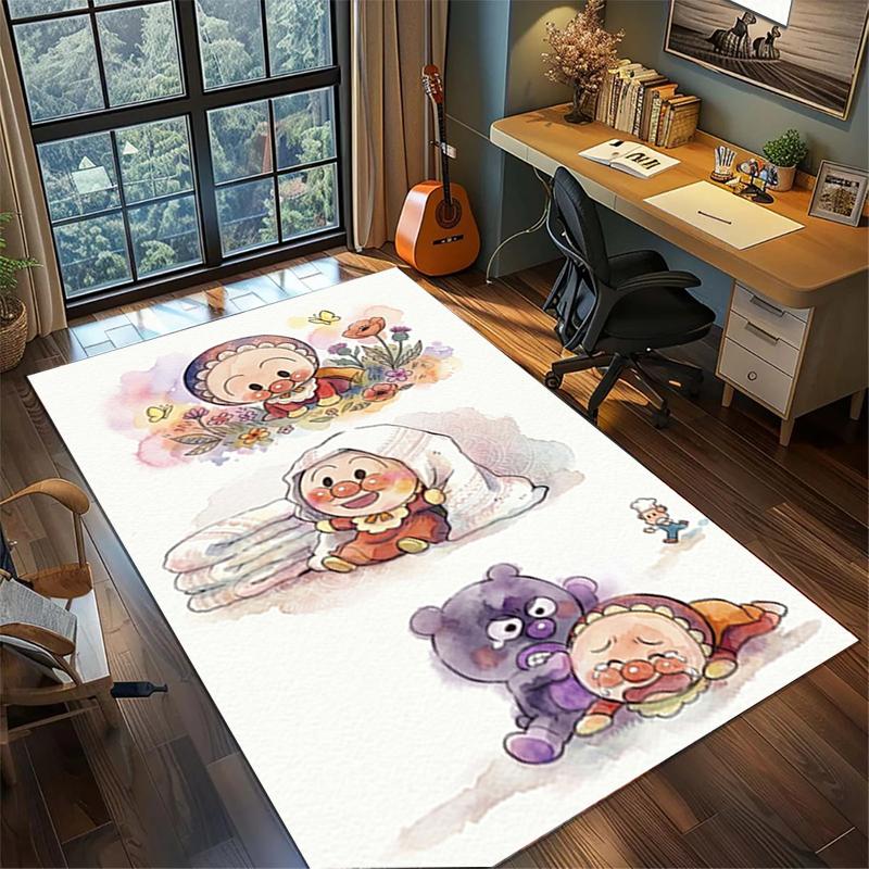 Bread Superman Gamer Room Rug Large Area Non Slip Washable Floor Mat Bedroom Home Decor