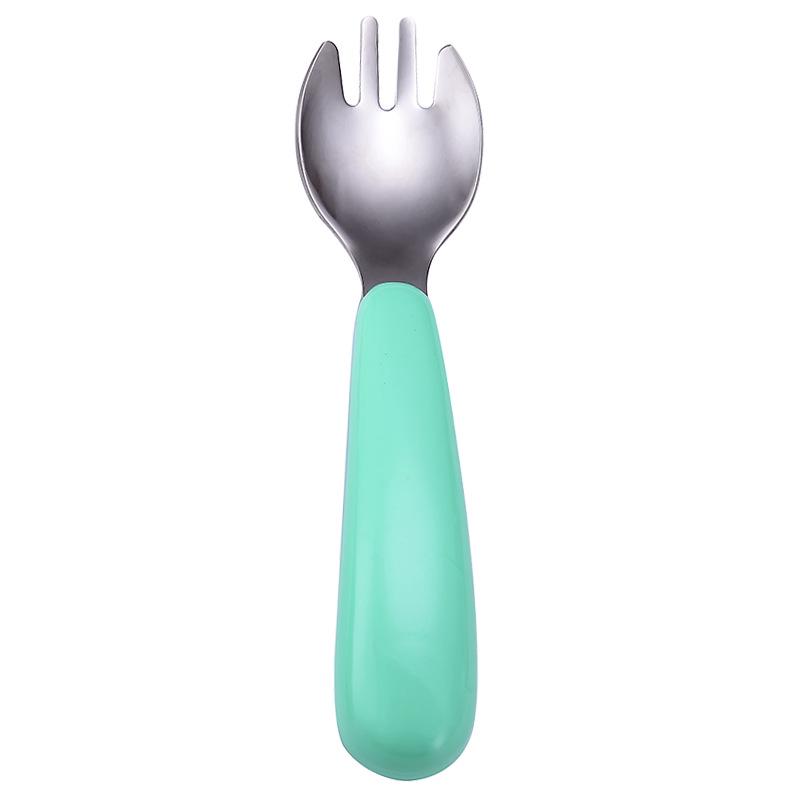 304 Stainless Steel Children's Cartoon Cutlery Set: Baby Feeding Spoon & Fork, Training Spoon & Fork