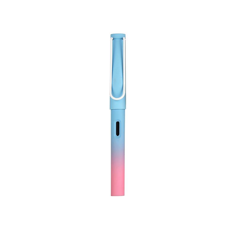 Morandi Gradient Fountain Pen: Customizable Calligraphy Pen with Logo Printing, EF/F Nib, and Ink Cartridges.