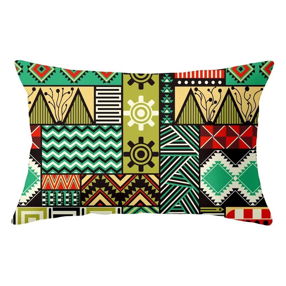 30X50 Bohemian Ethnic Style Pattern Print Decoration Living Room Back Home Polyester Rectangular Pillowcase Sofa Cushion