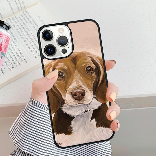 Cute Beagle Dog Phone Case For For iPhone 17 Air 16 15 11 12 13 14 Pro Max Plus coque