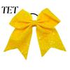Dance Team Hair Ties Sequins Bows, Elastic Tie, Large Cheerleading Performance Band Ponytail Holder, Glitter Scrunchies for Women Girls Teens