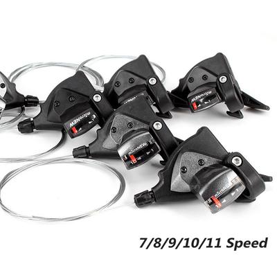 Bicycle Derailleur Front Rear Shift Lever 7/8/9/10/11 Speed MTB Mountain Bike Shifter Cycling Parts with Shift