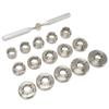 15 Dies Watch Back Cover Opener Kit Different Sizes Stainless Steel Watch Back Cover Removal Repair