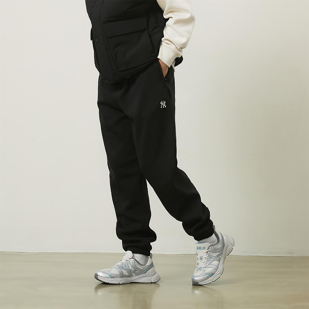 Calças Esportivas de Tricô Unissex Coleção Básica MLB New York Yankees 24FW Preto 3APTB0646-50BKS